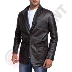 Leather Blazer